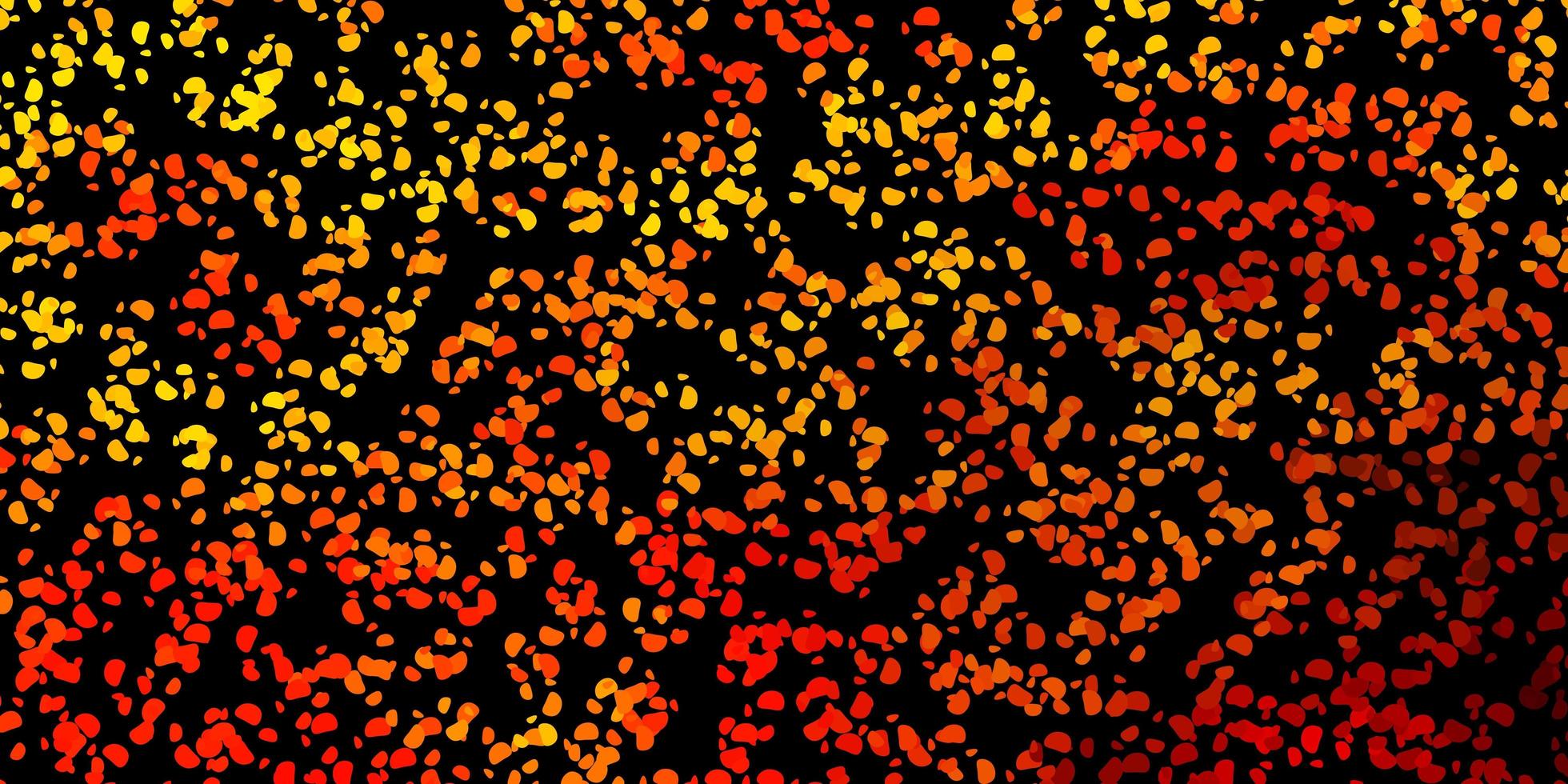 Dark yellow vector template with abstract forms.