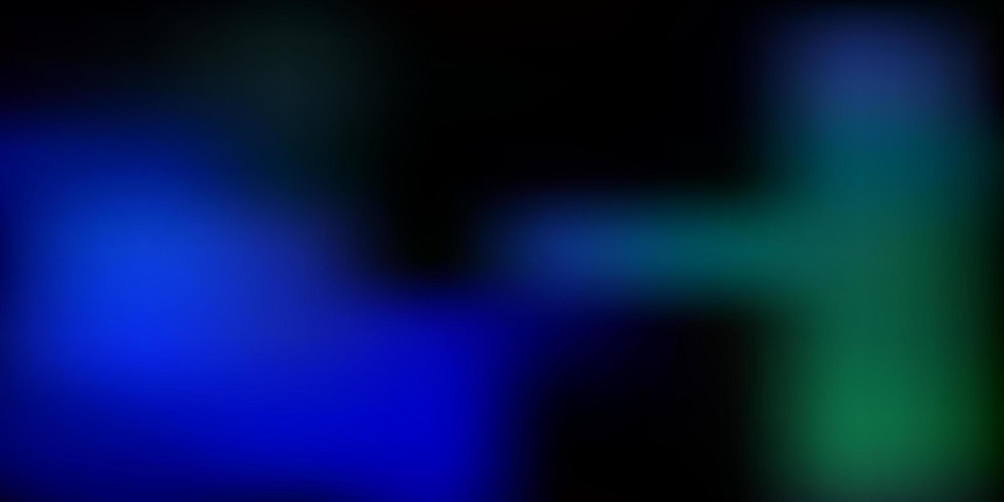 textura de desenfoque abstracto de vector azul oscuro, verde.