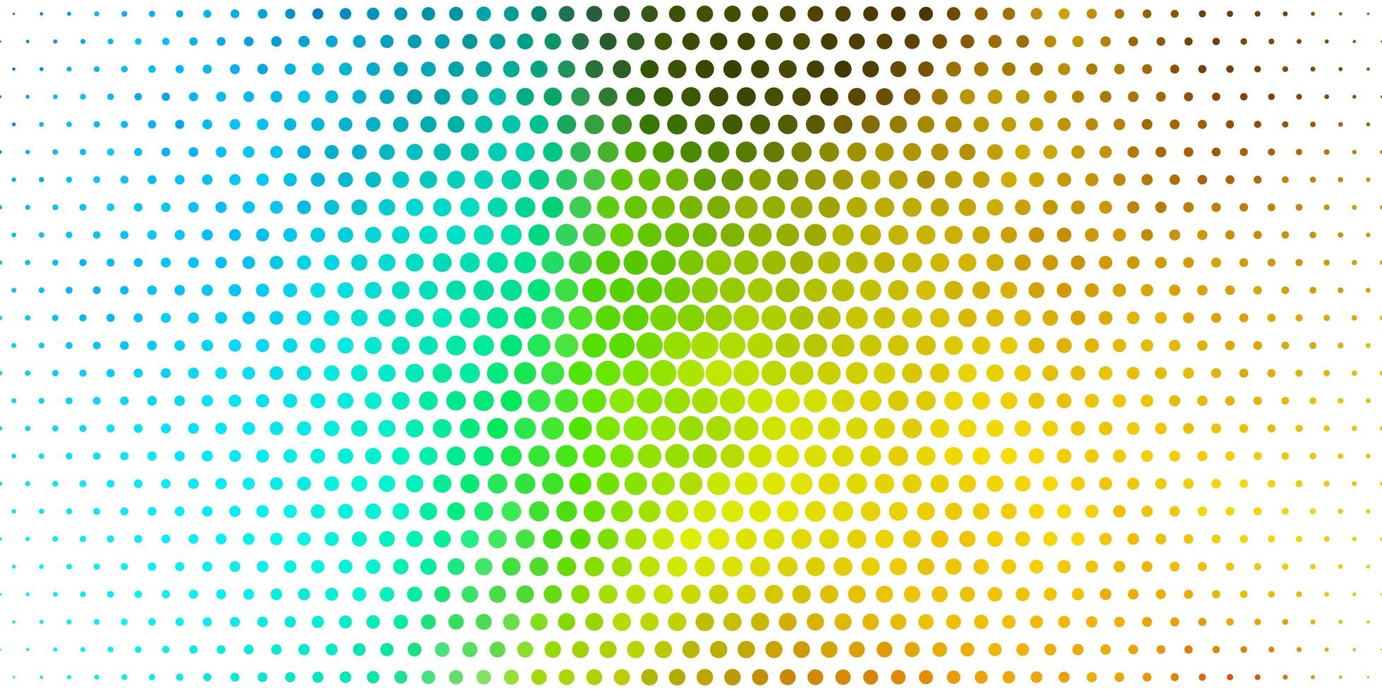 Light Blue, Yellow vector texture with disks. Illustration with set of shining colorful abstract spheres. Design for posters, banners.