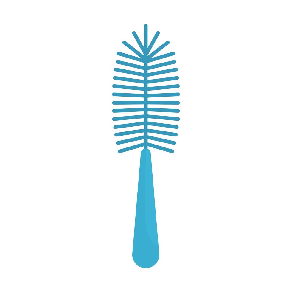 blue brush on a white background vector