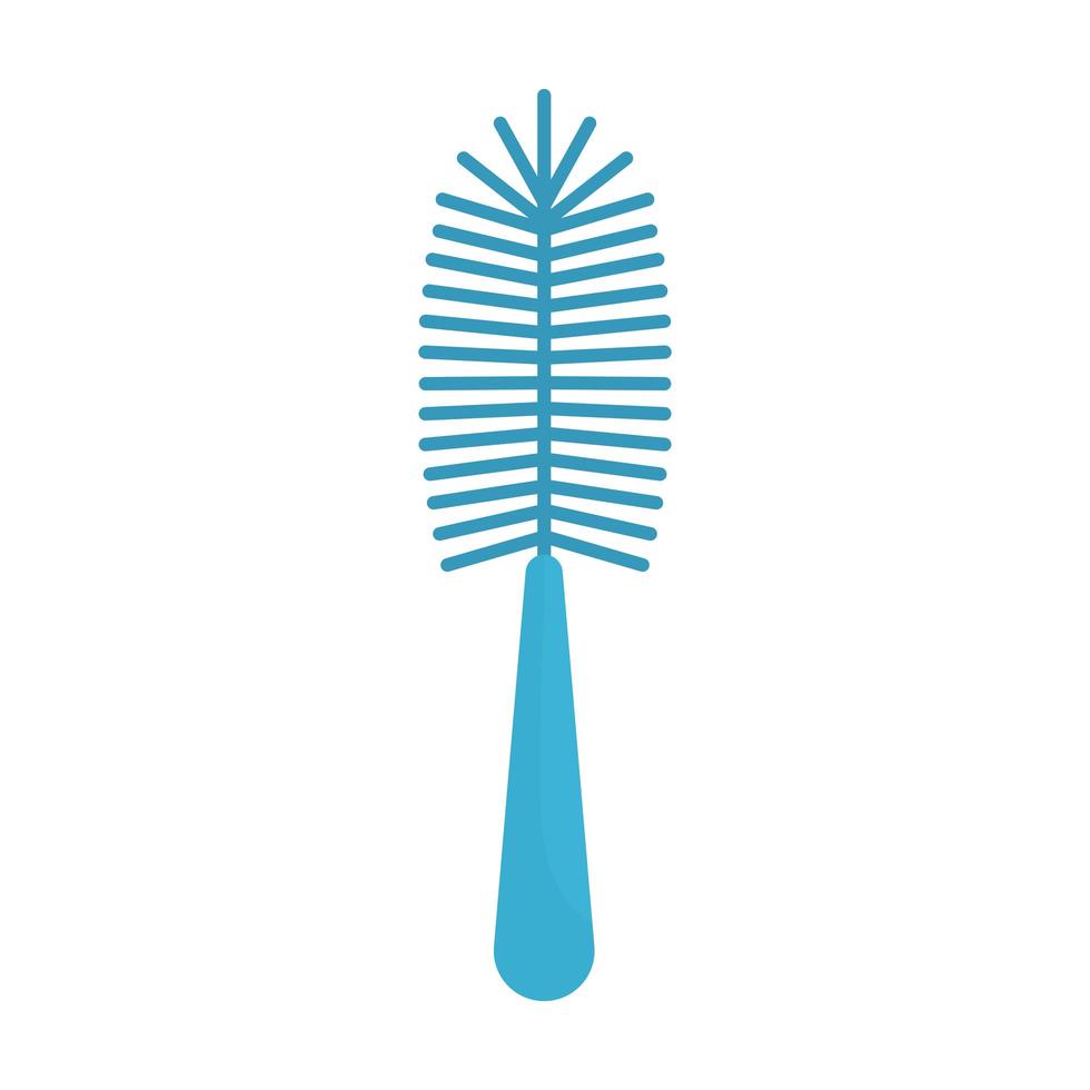 blue brush on a white background vector