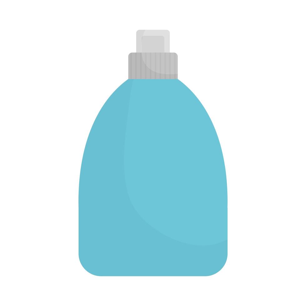 blue antibacterial bottle on a white background vector