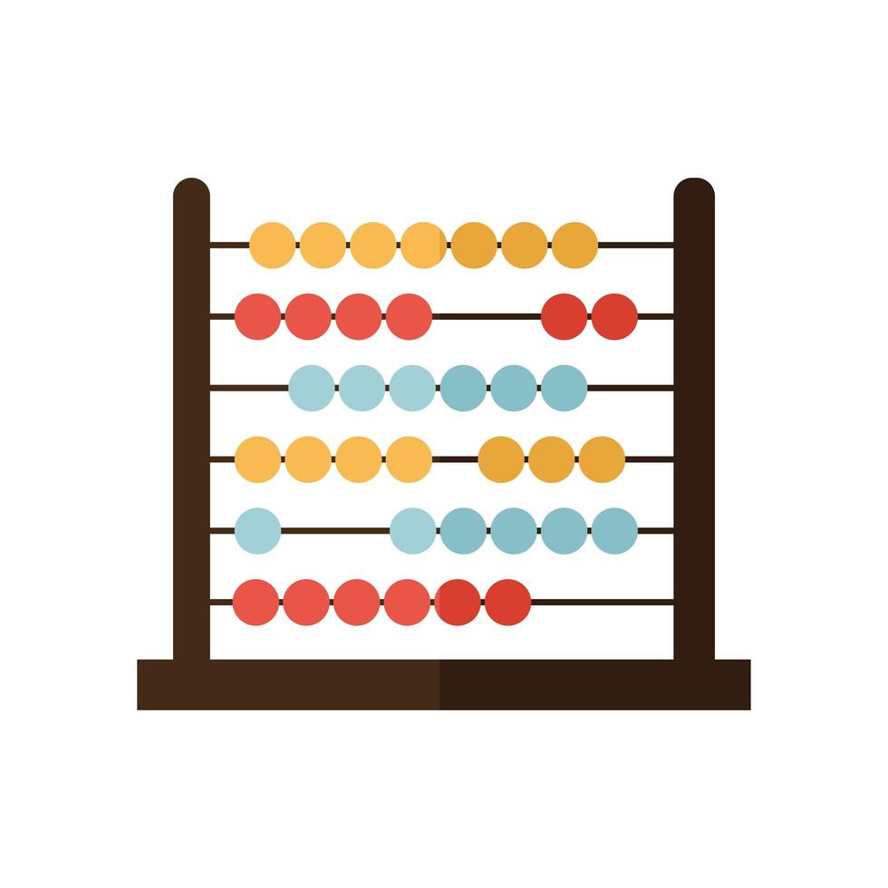 abacus on a white background vector