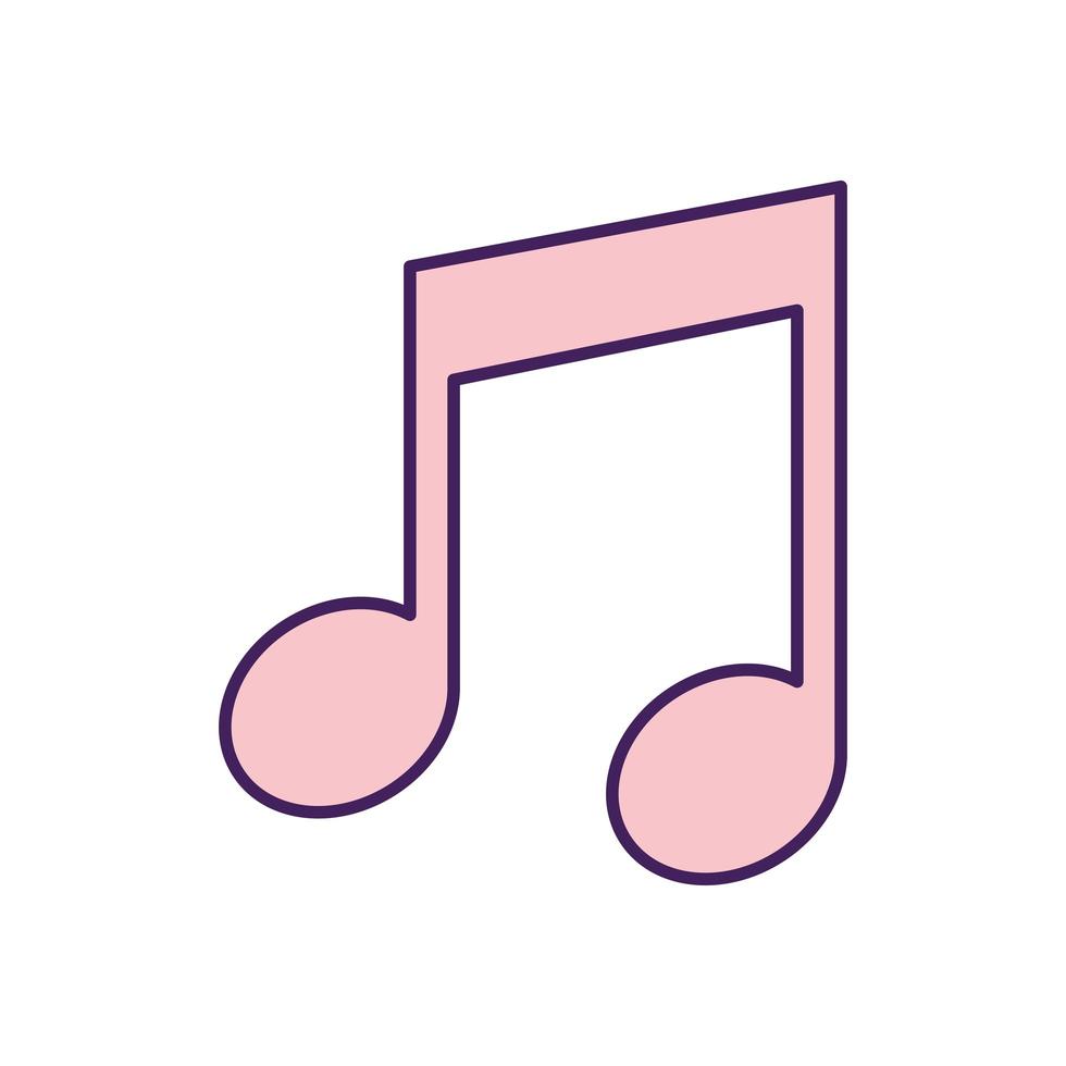 music note on a white background vector
