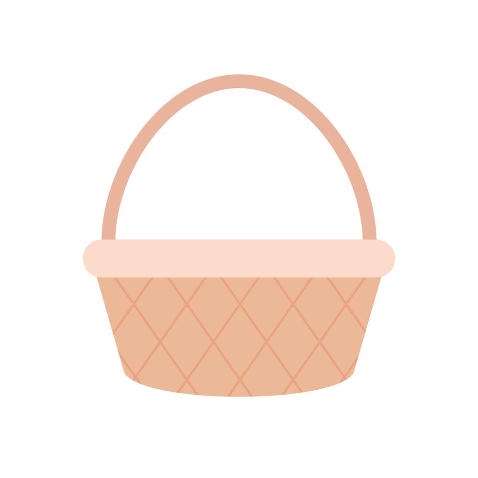 basket on a white background vector