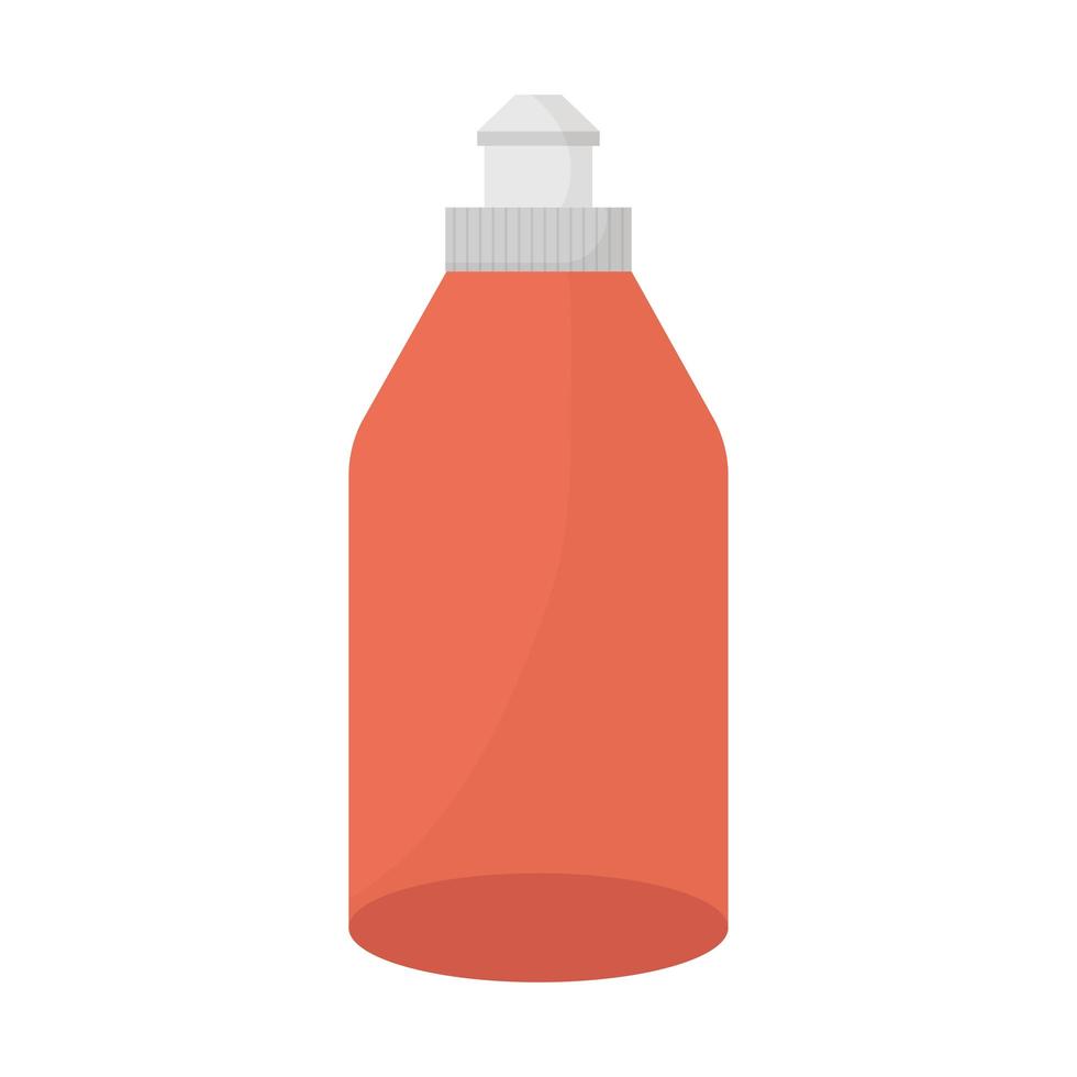 red antibacterial soap on a white background vector