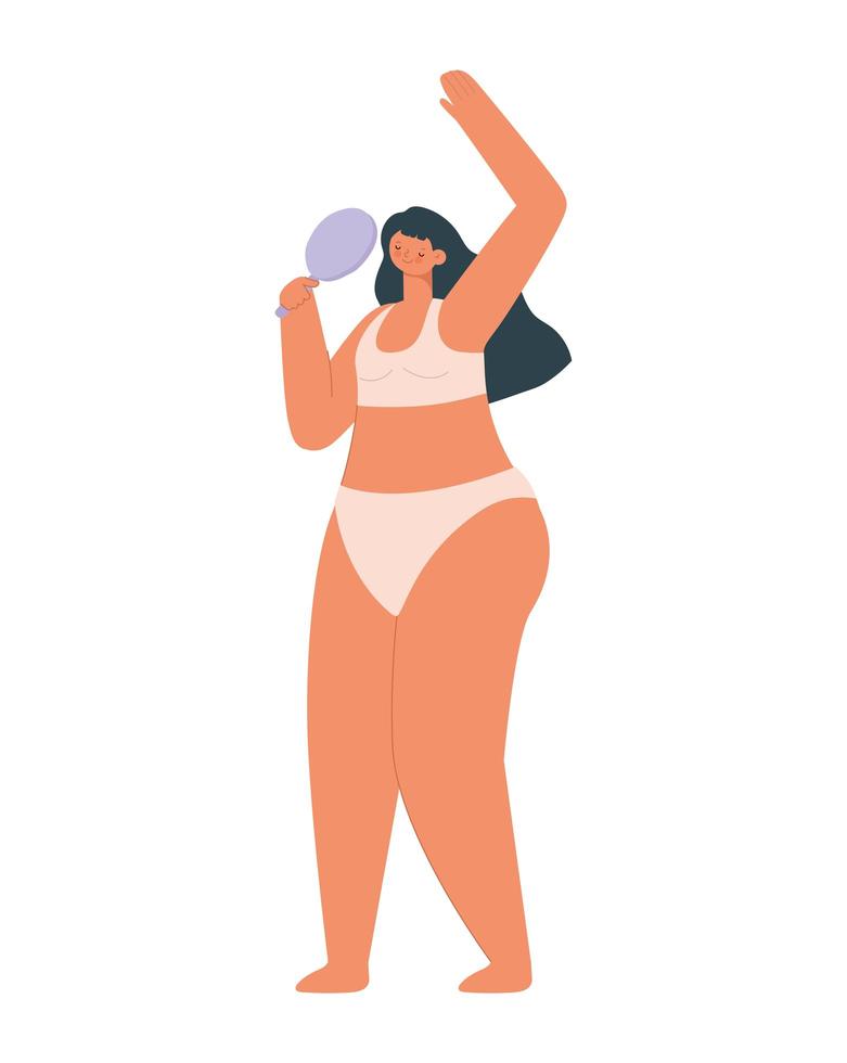 Woman standing icon vector