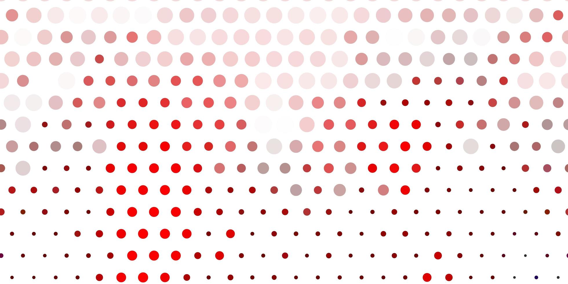 Light red vector background with spots.