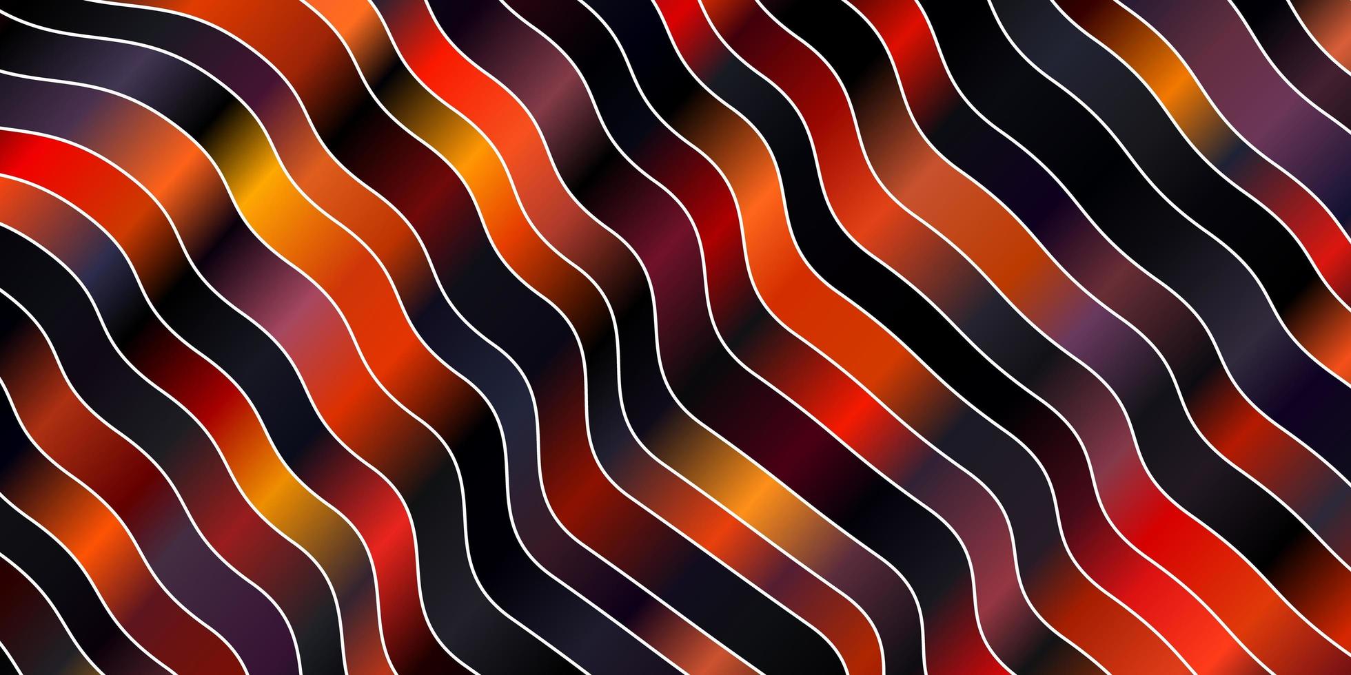 Dark Blue, Yellow vector pattern with wry lines. Colorful illustration in abstract style with bent lines. Template for your UI design.