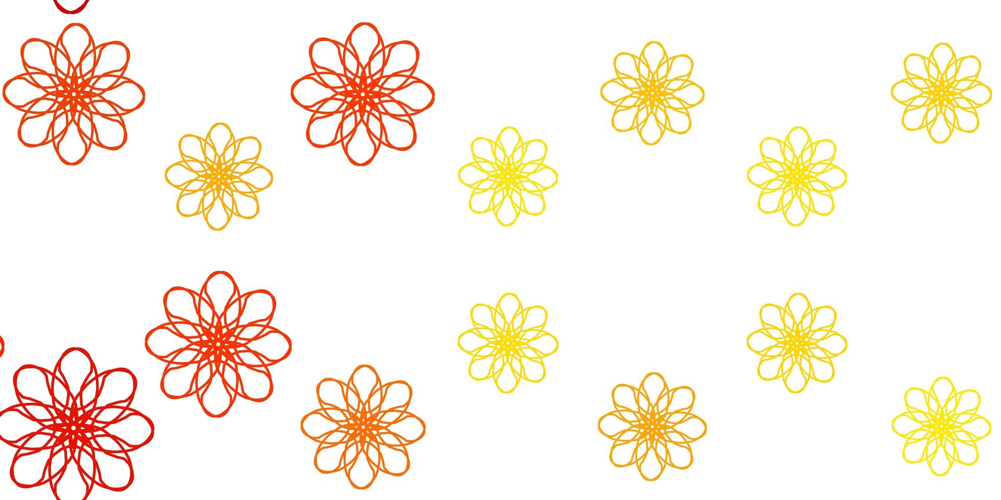 Light Yellow vector background with bent lines.