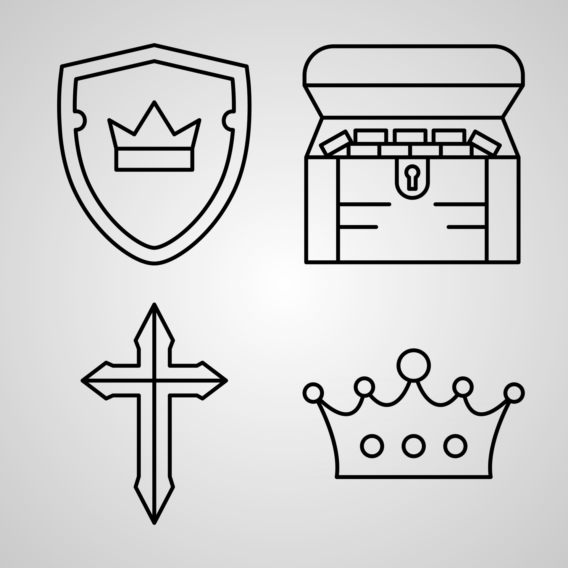 Royalty Icon Set Vector illustration EPS 2751629 Vector Art at Vecteezy