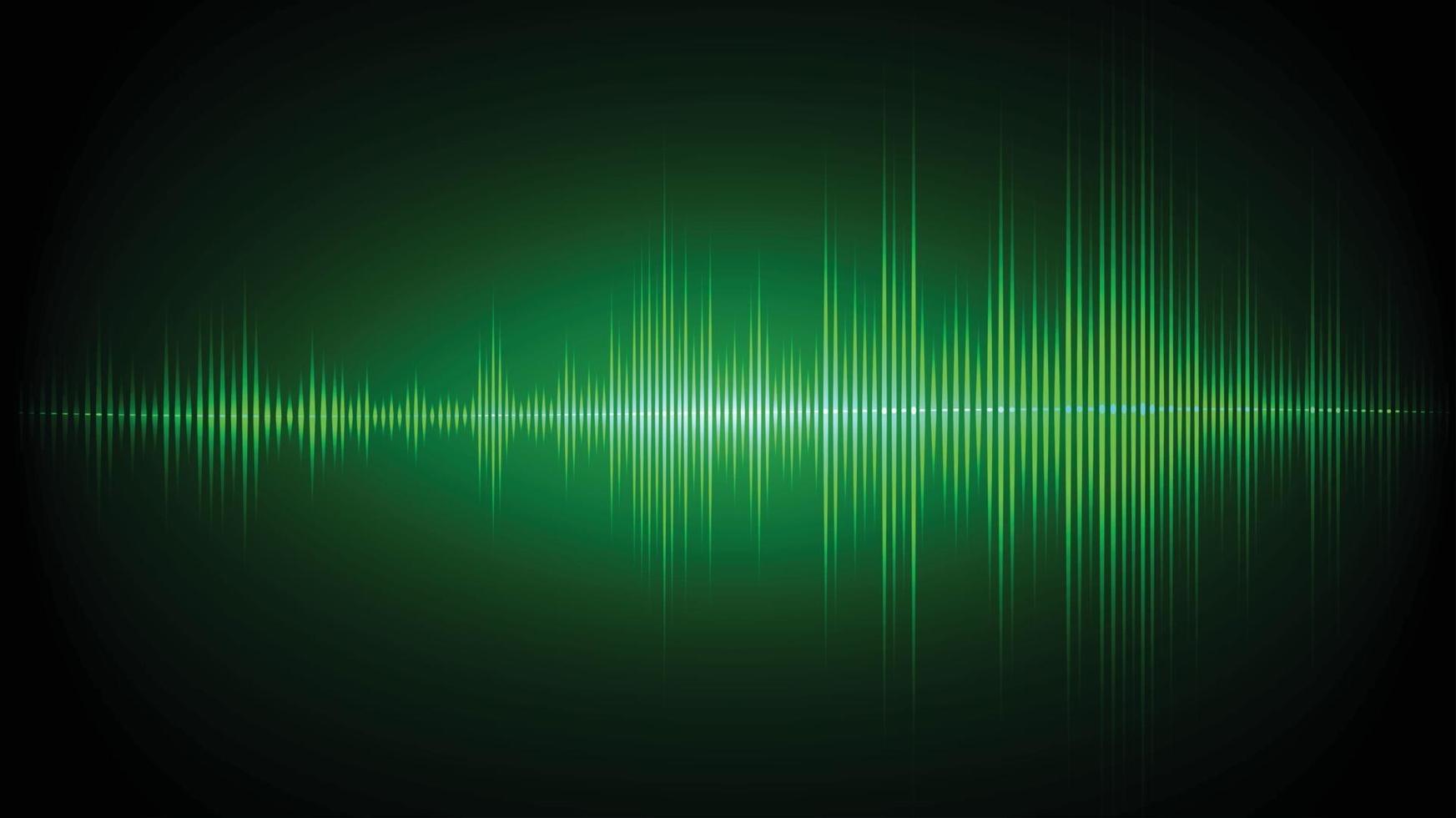 Sound waves oscillating dark light vector