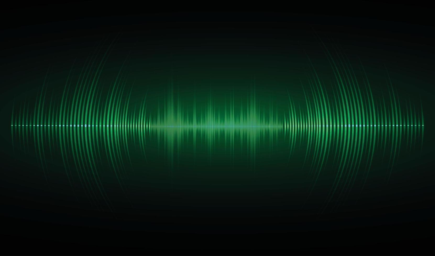 Sound waves oscillating dark light vector