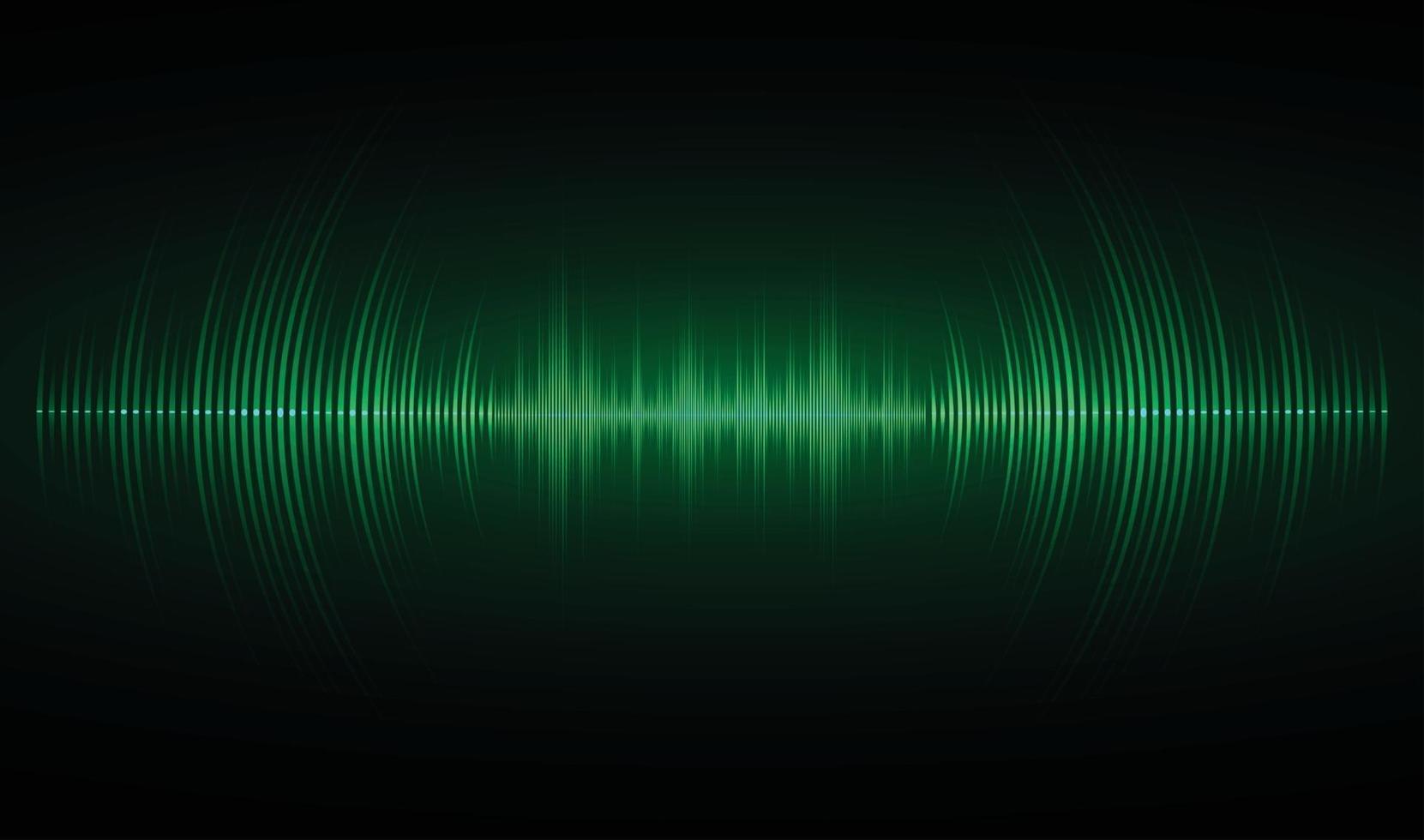 Sound waves oscillating dark light vector