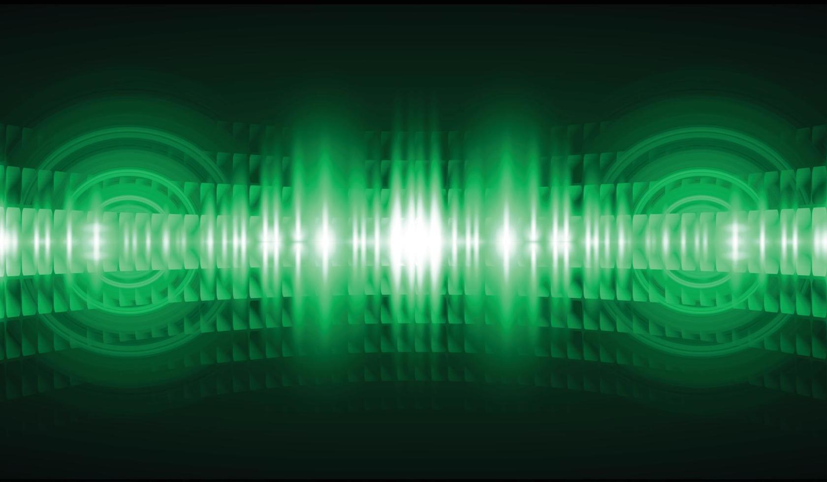 Sound waves oscillating dark light vector