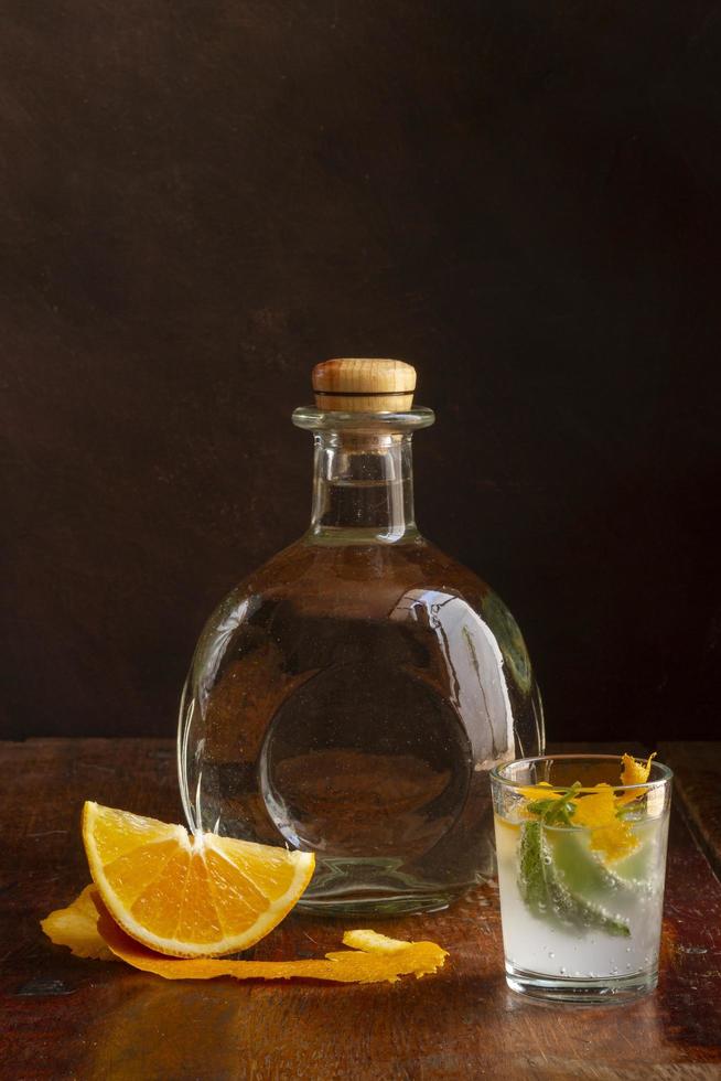 delicioso mezcal surtido de bebidas alcohólicas antecedentes foto