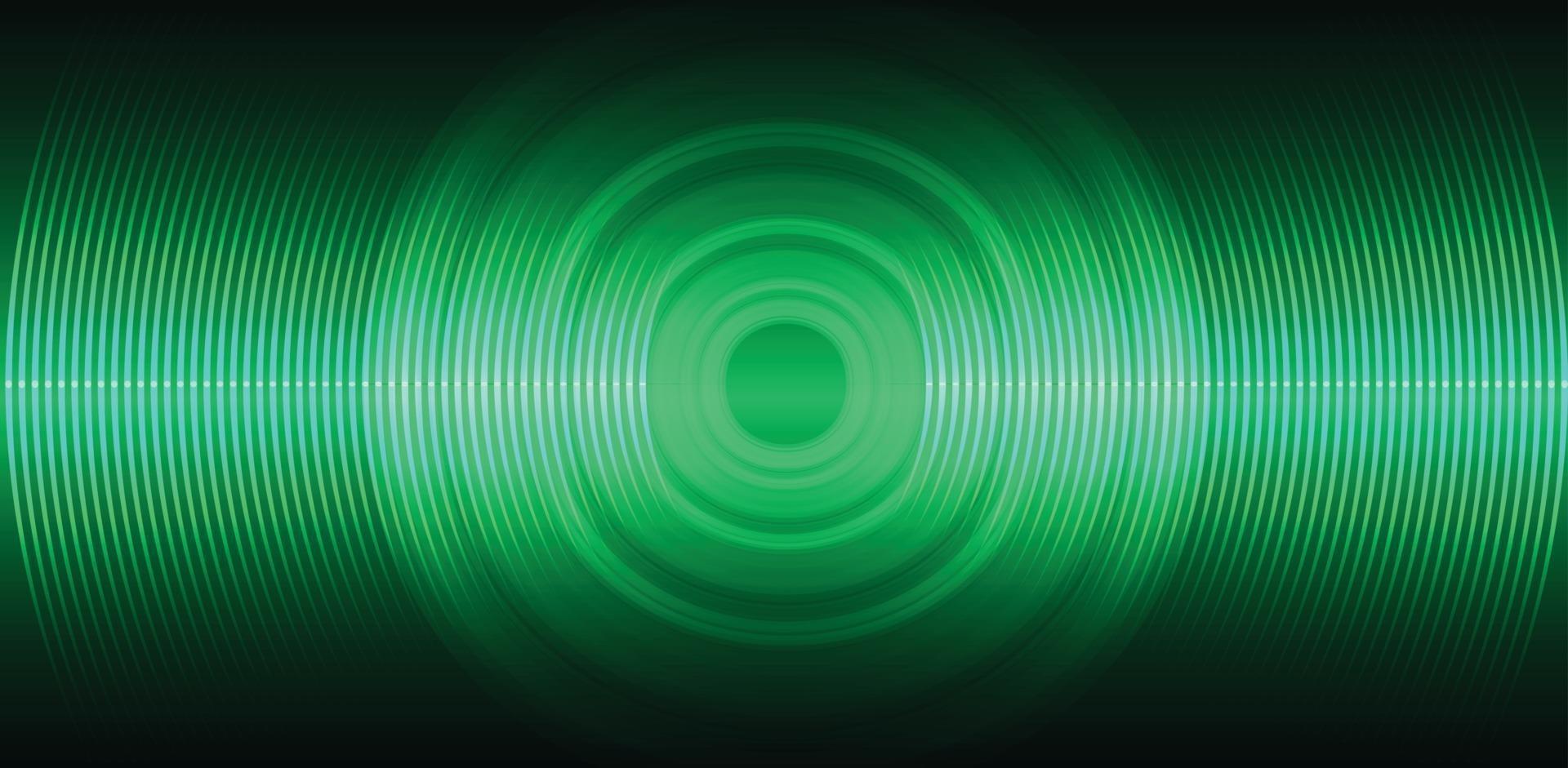 Sound waves oscillating dark light vector