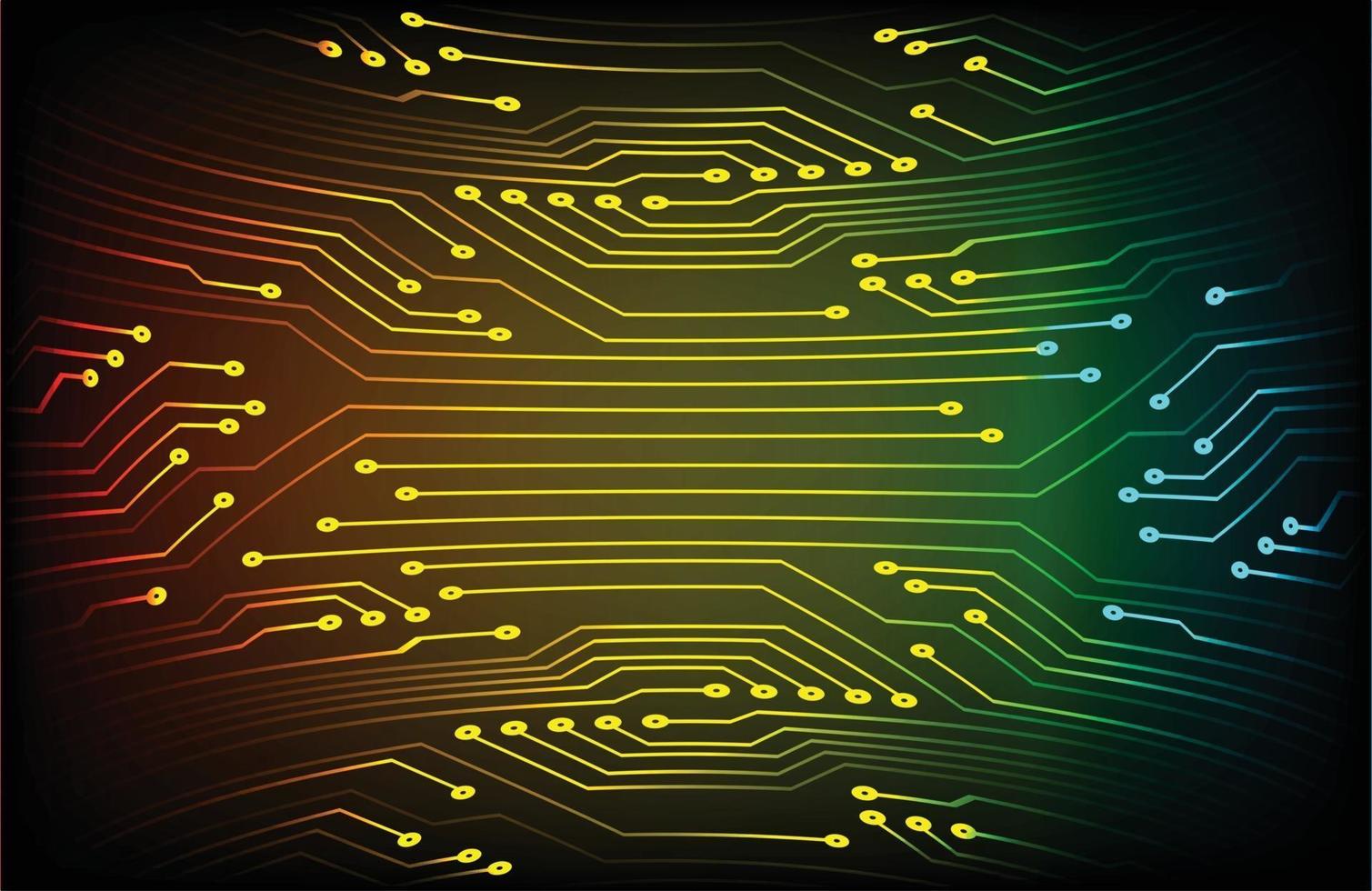 Fondo de concepto de tecnología futura de circuito cibernético vector