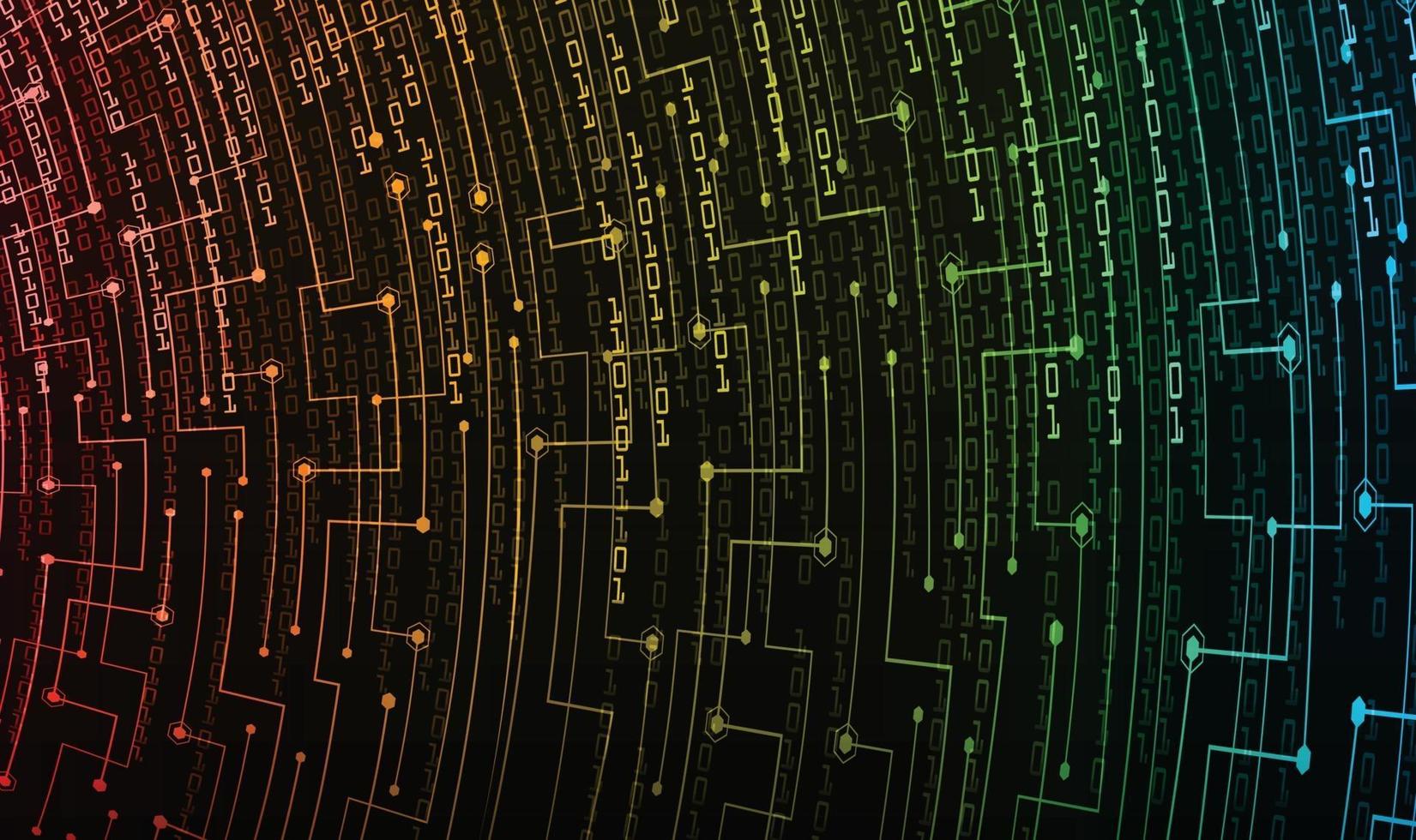 cyber circuit future technology concept background vector