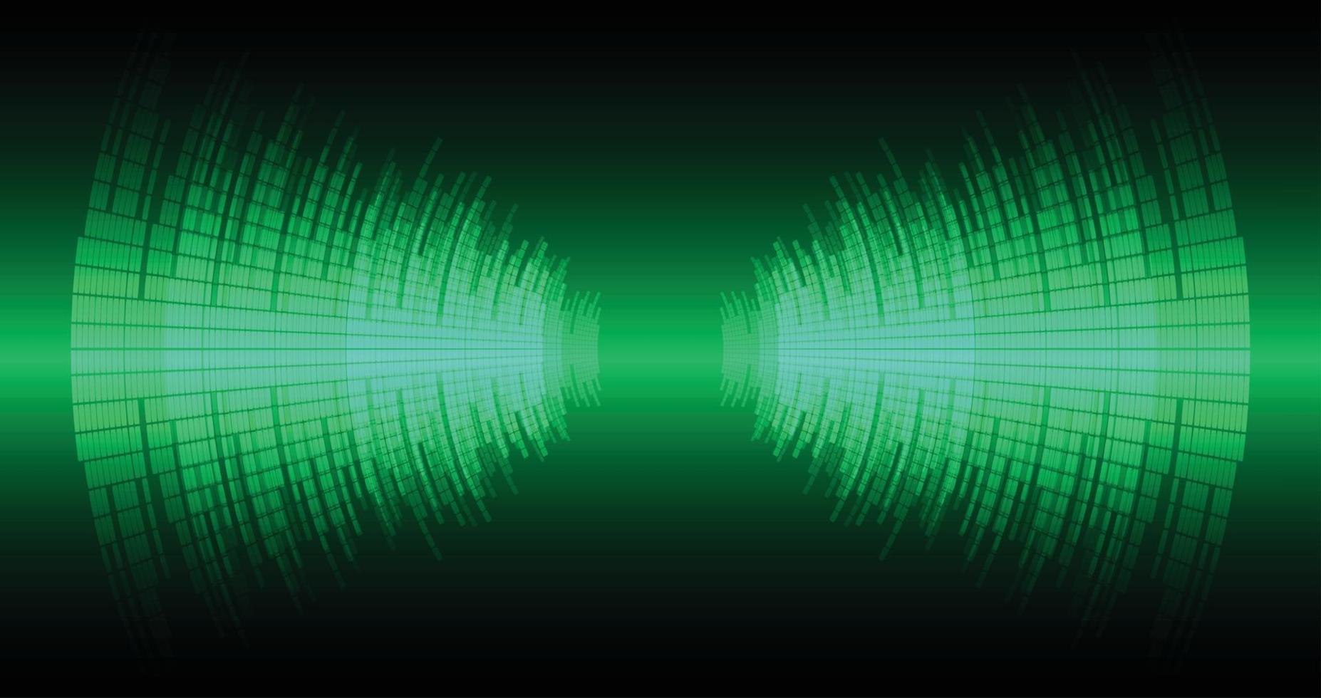 Sound waves oscillating dark light vector
