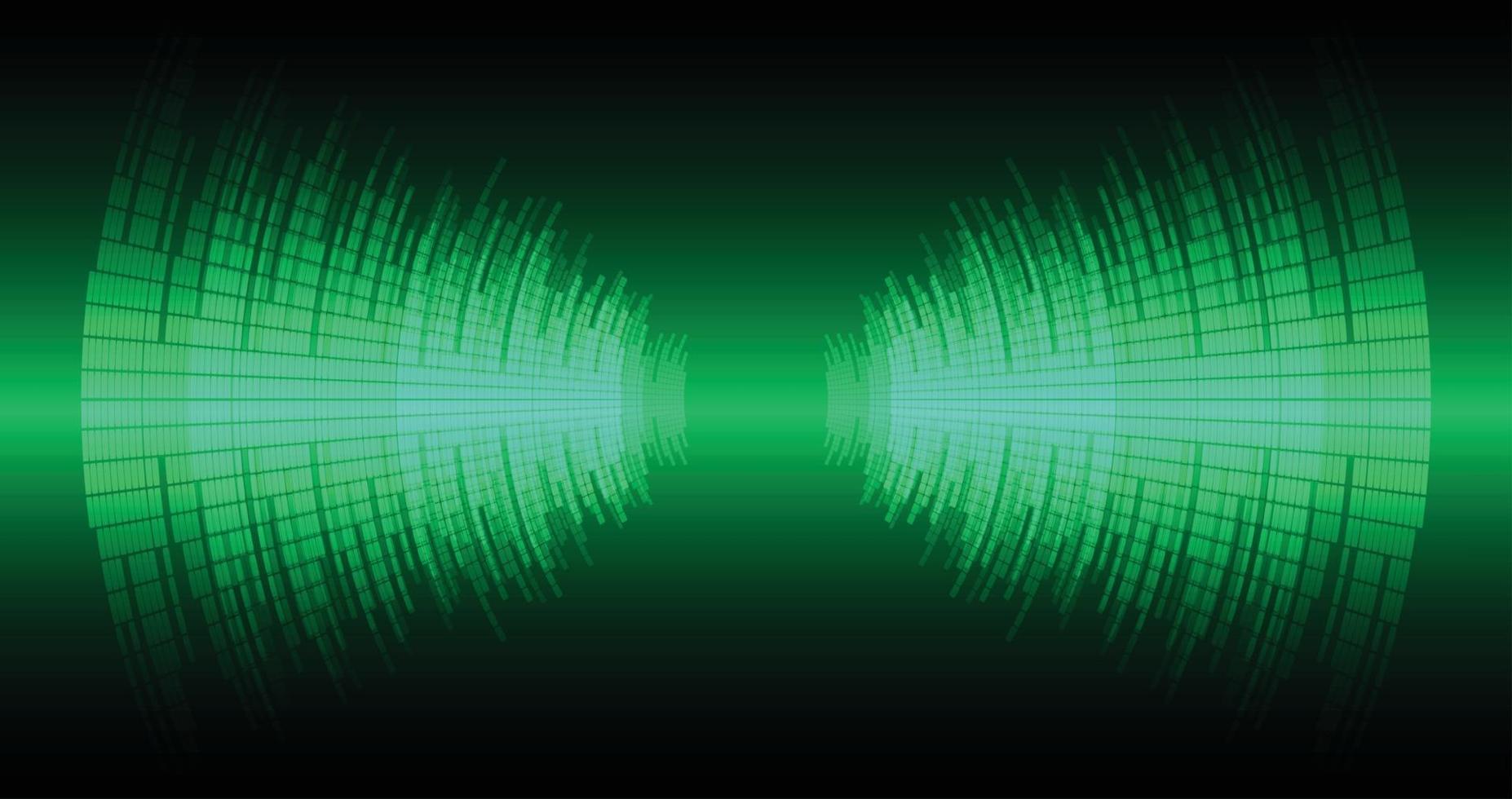 Sound waves oscillating dark light vector