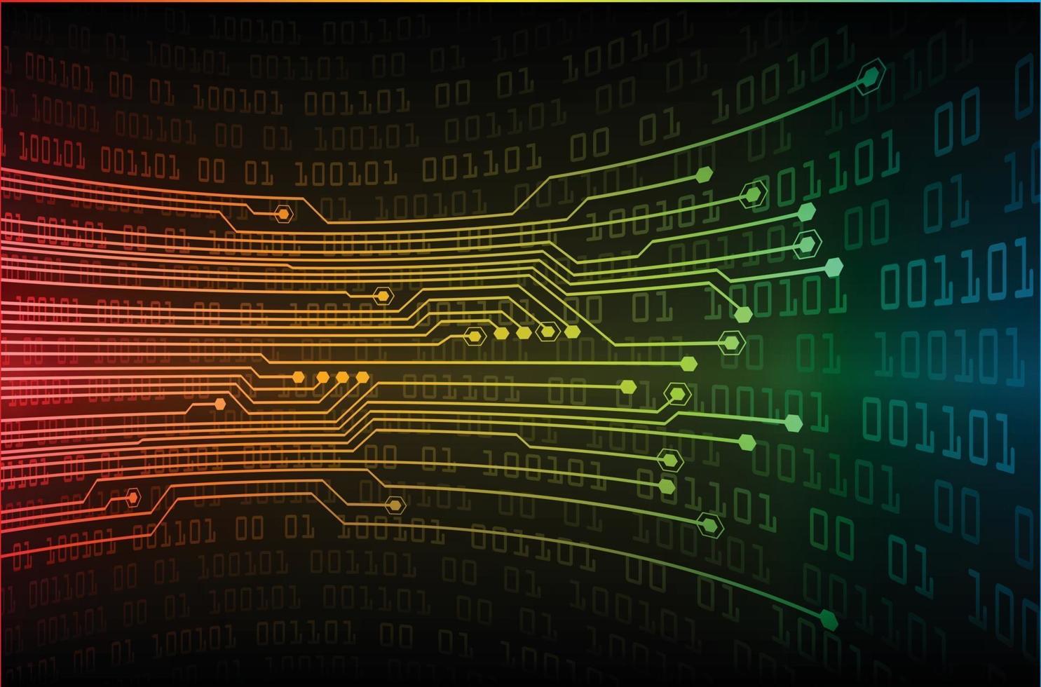 Fondo de concepto de tecnología futura de circuito cibernético vector