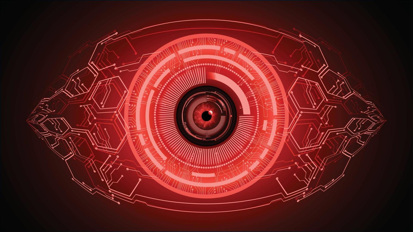 eye cyber circuit future technology concept background vector