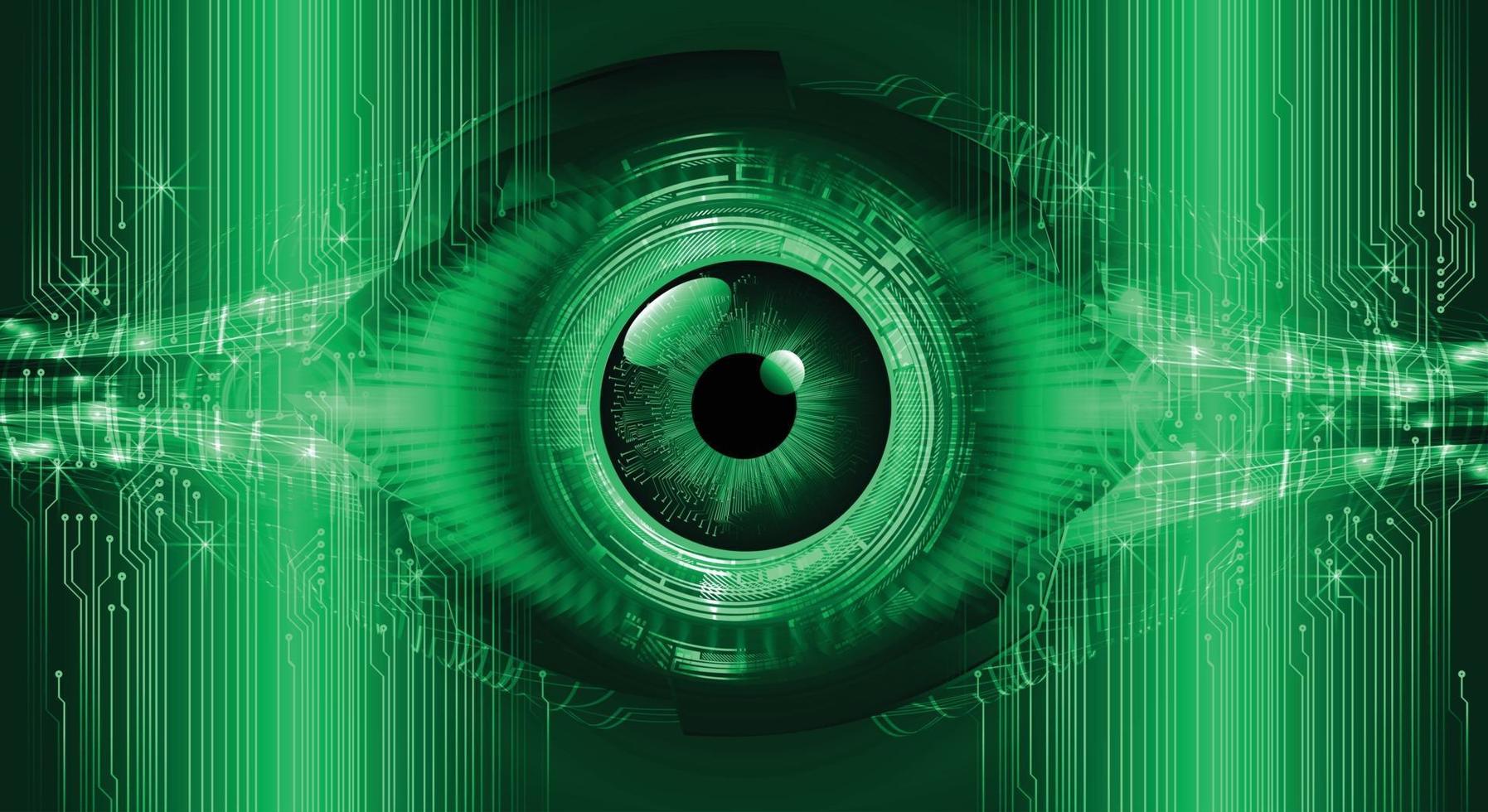 eye cyber circuit future technology concept background vector