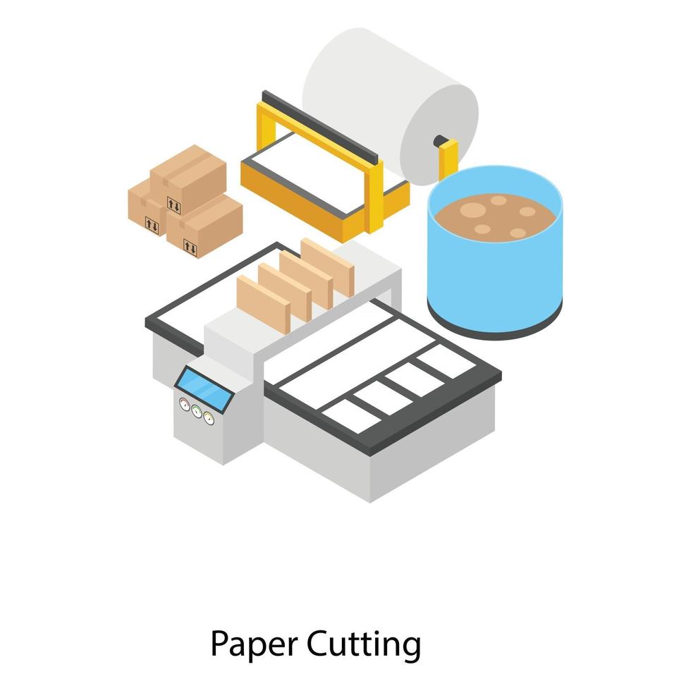 Paper Cutting Elements vector