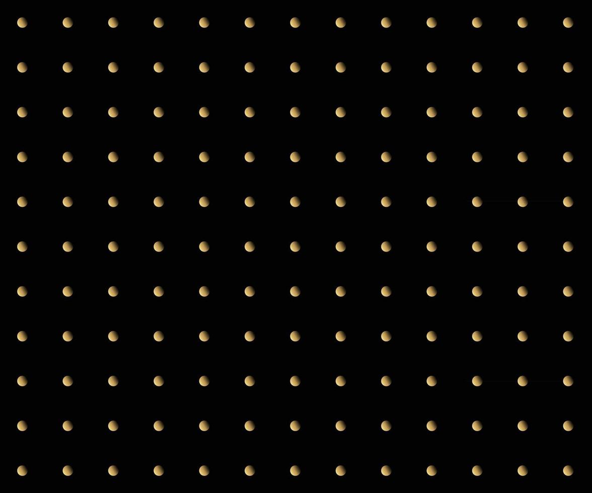 Gold polka dots background vector