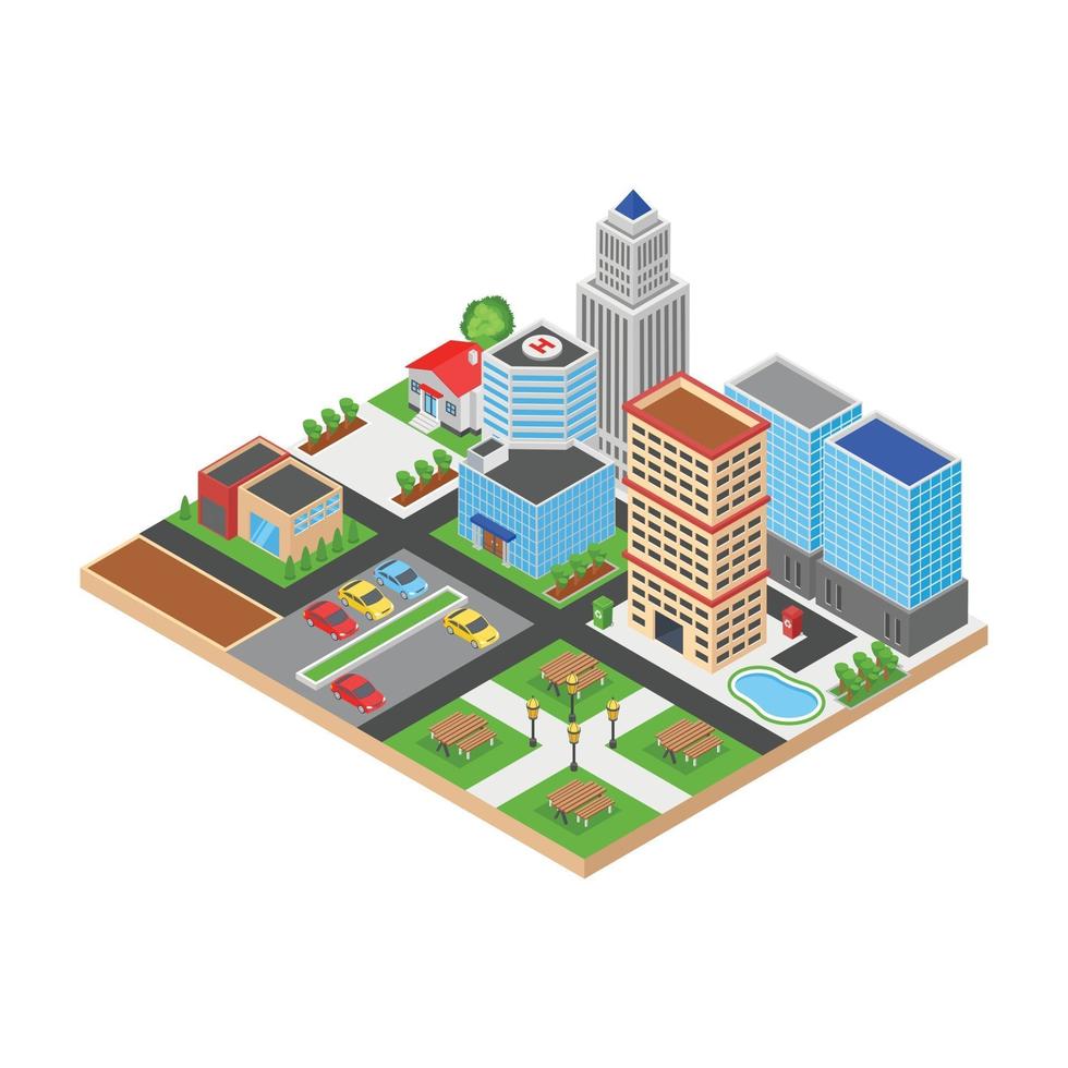 Hospital Building and Architecture vector