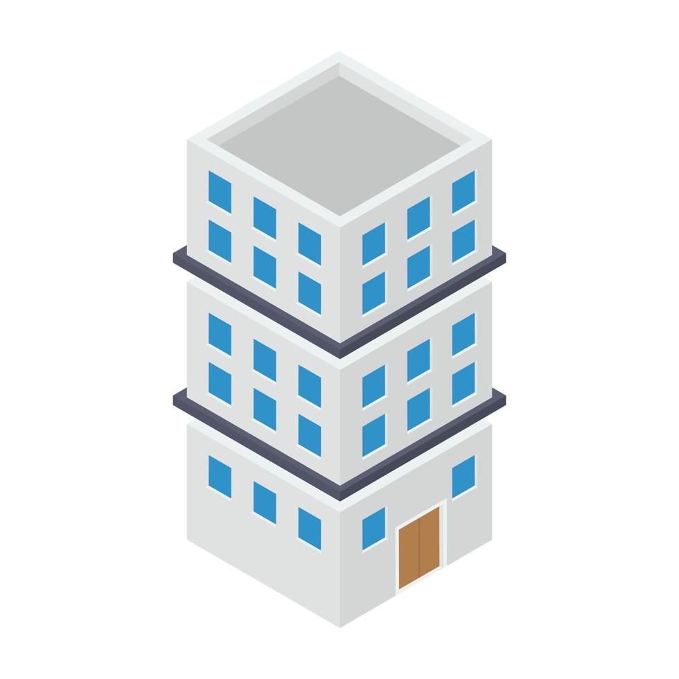 Hotel Building and Architecture vector