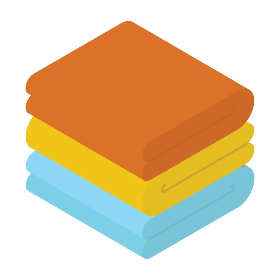 Spa Towel Stack vector