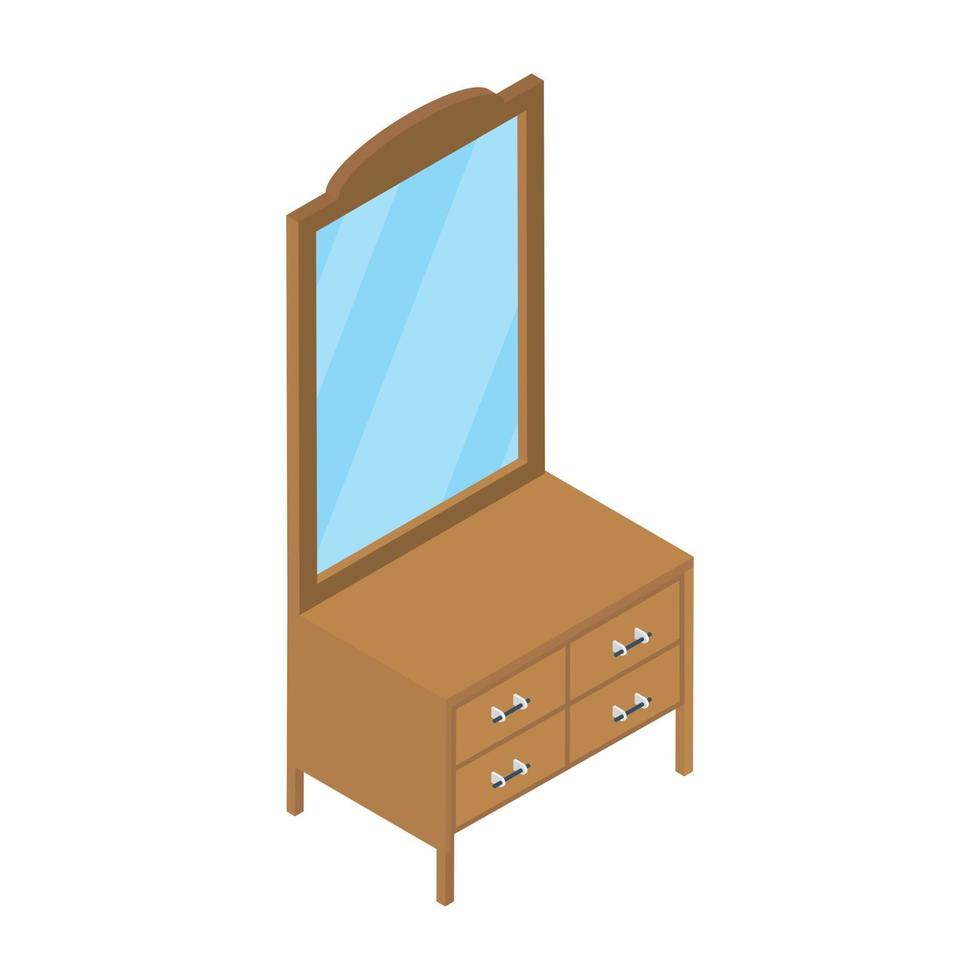 Dressing Table and Interior vector
