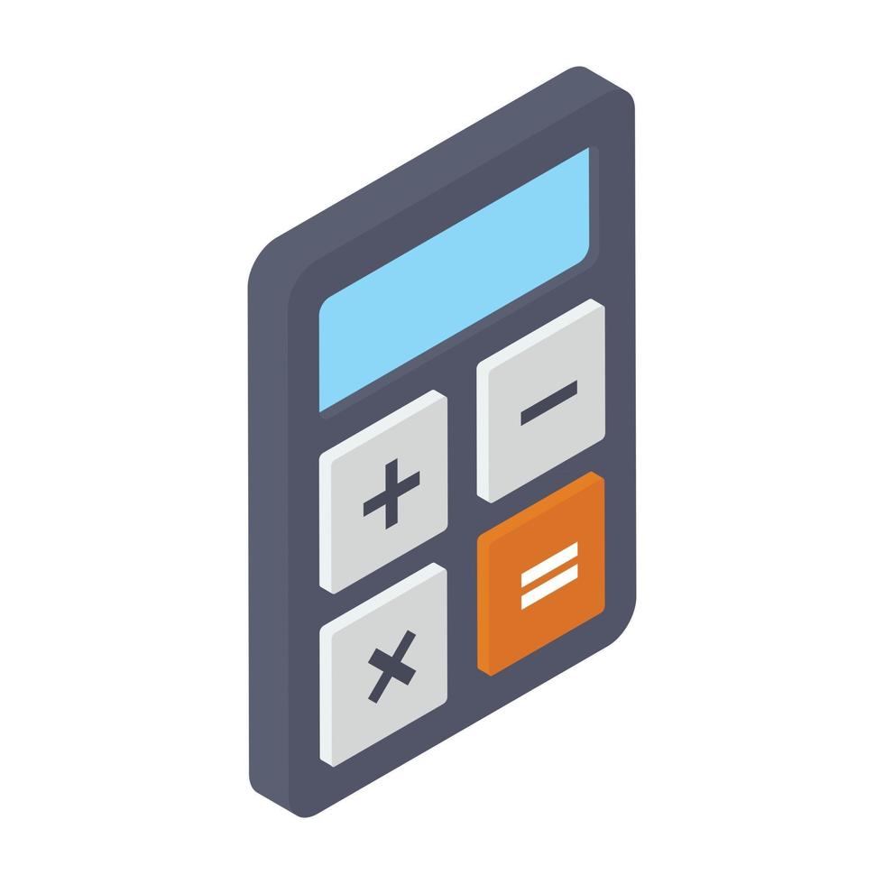 Digital Calculator Concepts vector