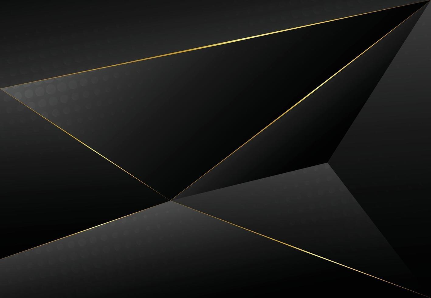 Modern dark luxury gray paper background with 3d layered line triangle texture for website, business card design. Vector illustration