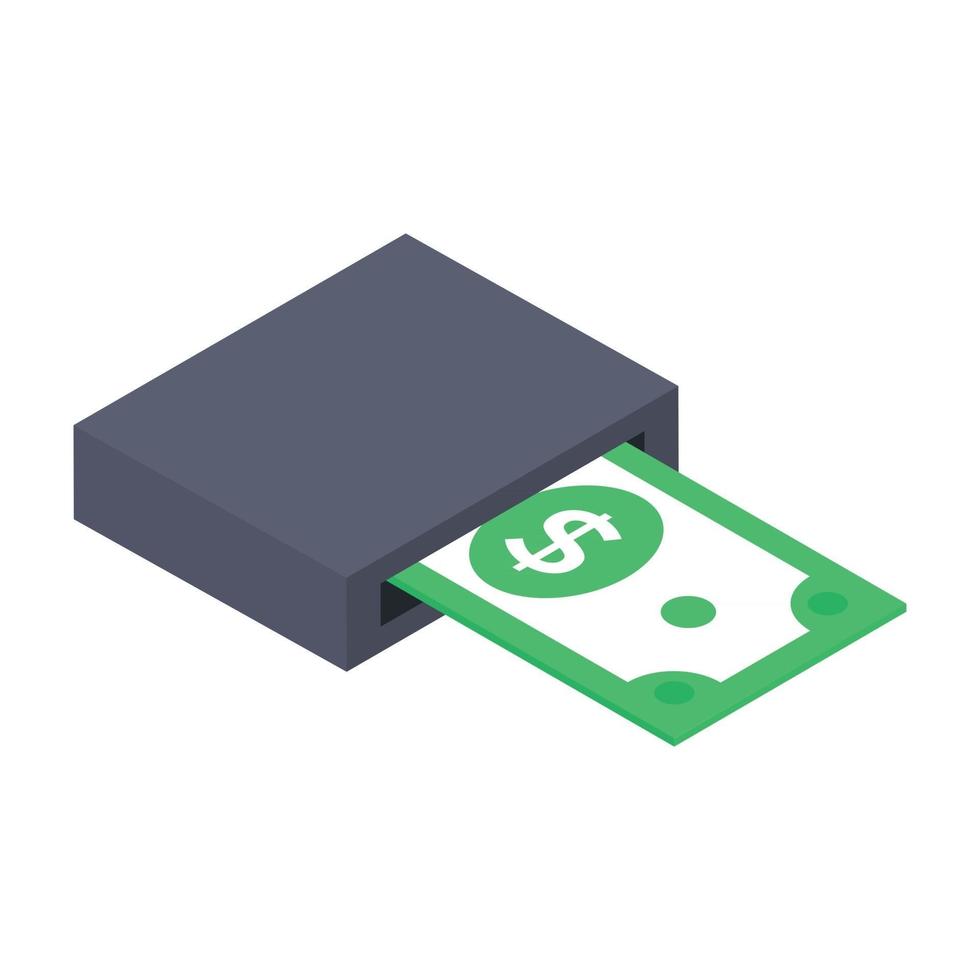 Cash Wallet Elements vector