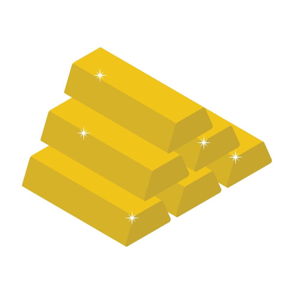 Gold Stack Elemnts vector