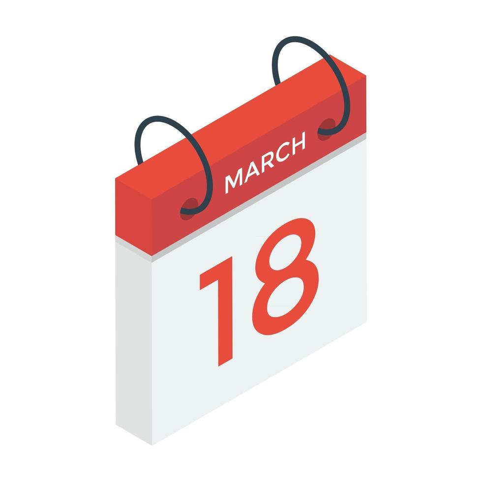 Appointment Date Calendar vector