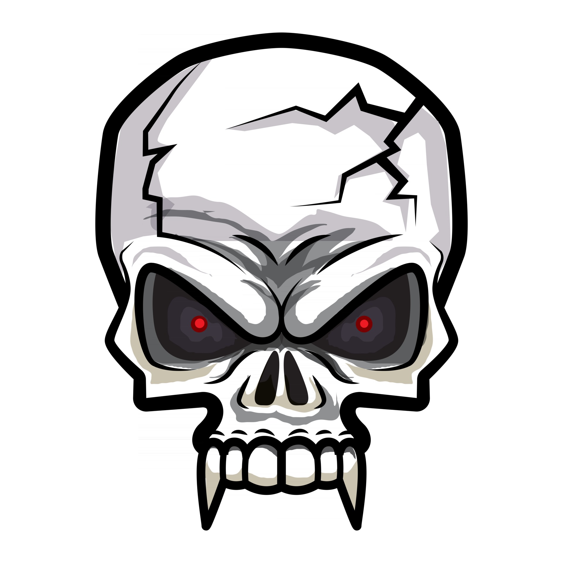 Cracked Skull Vector Art, Icons, and Graphics for Free Download