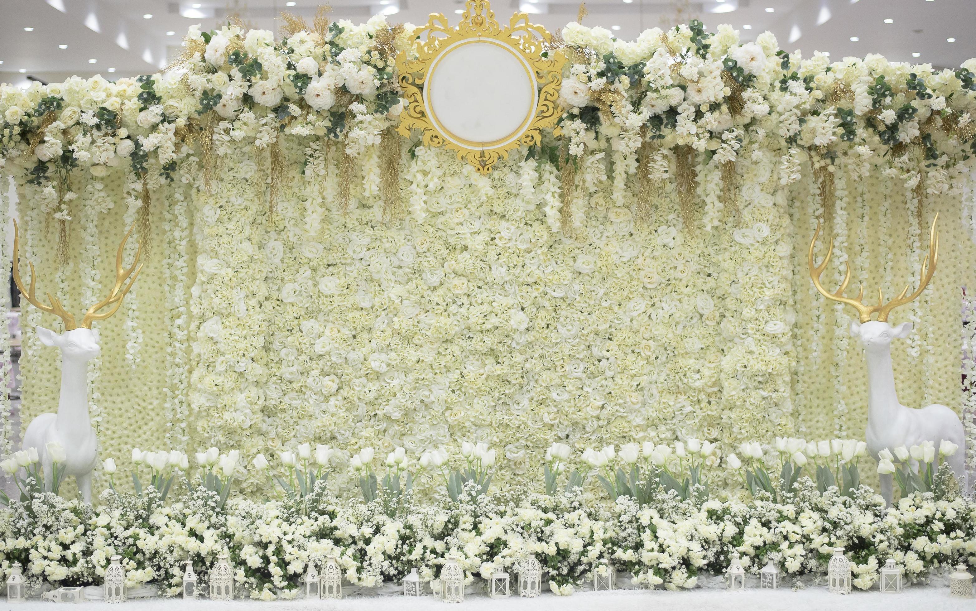 White wedding flower background and decoration 2754039 Stock Photo at