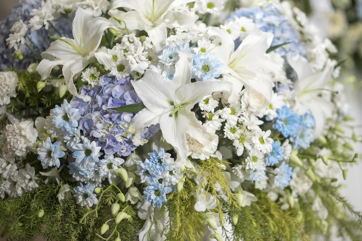 fondo de flor de boda blanca foto