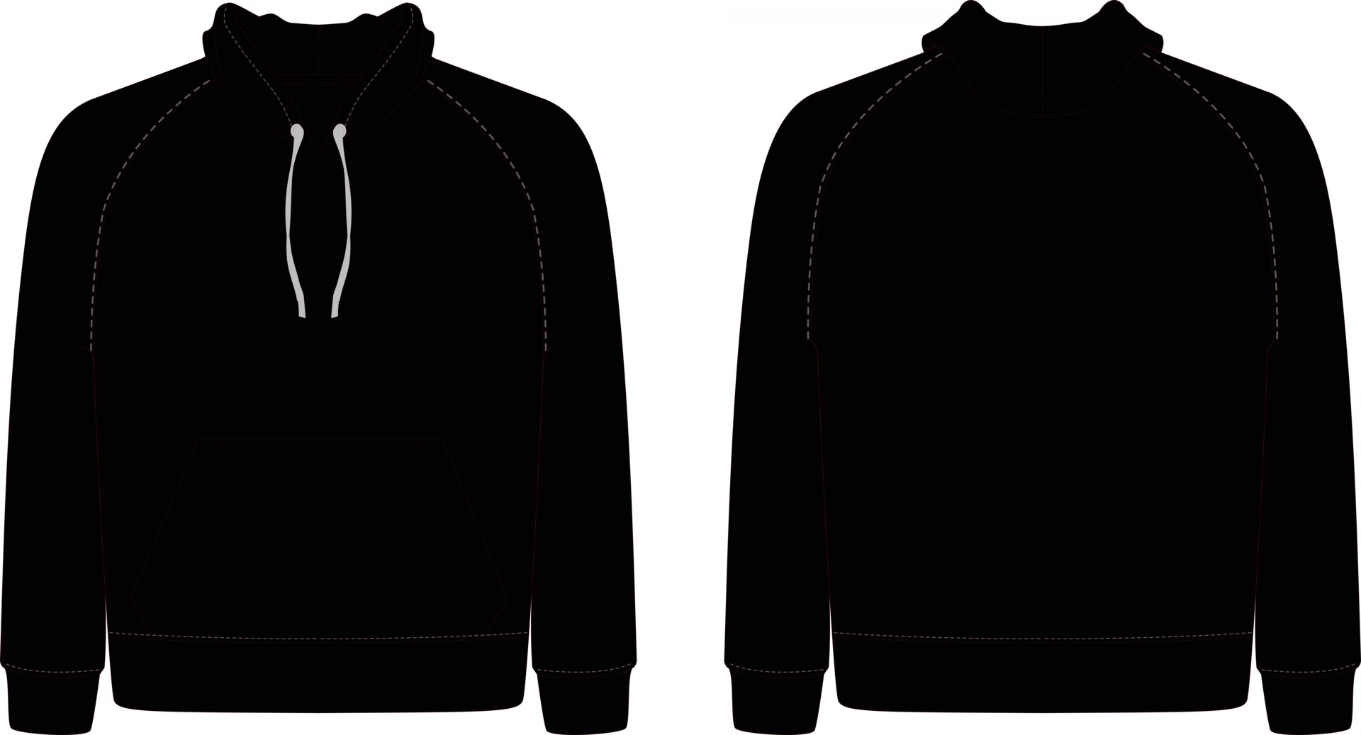 Youth Fleece Hoodie full sleeve 2754222 Vector Art at Vecteezy