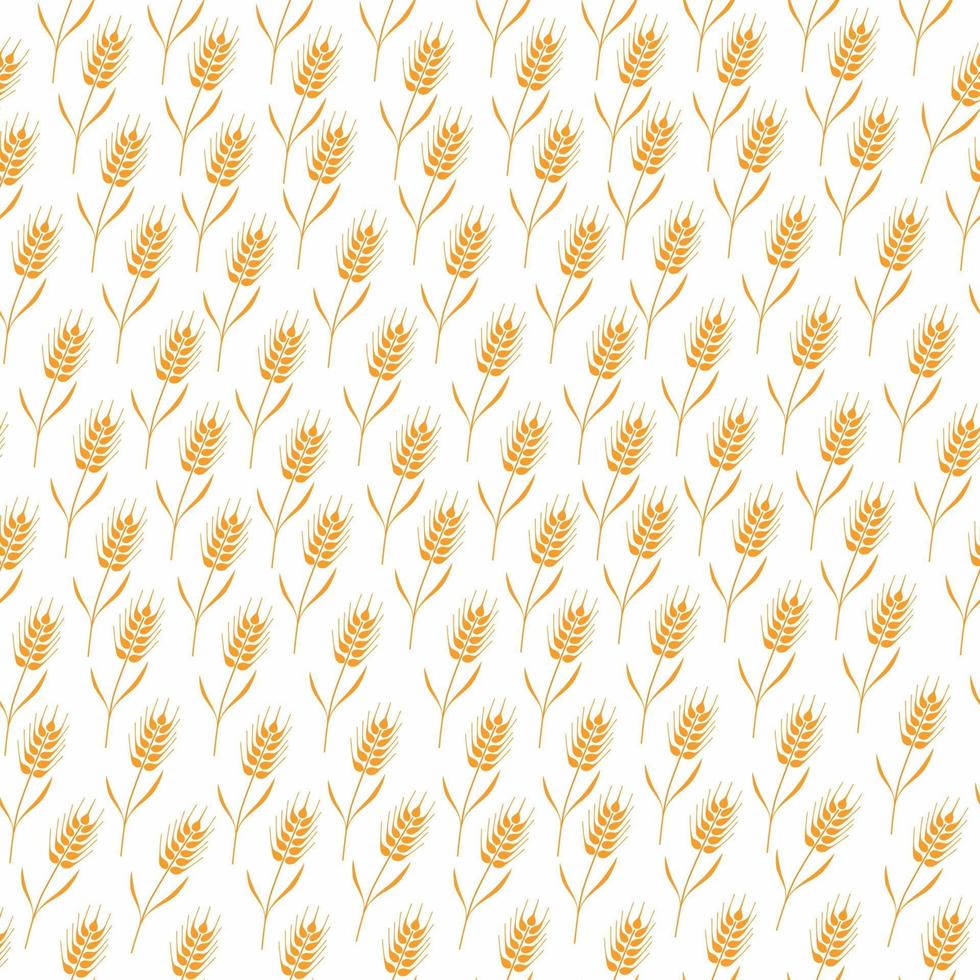 Seamless pattern with whole grain seeds organic, natural background vector