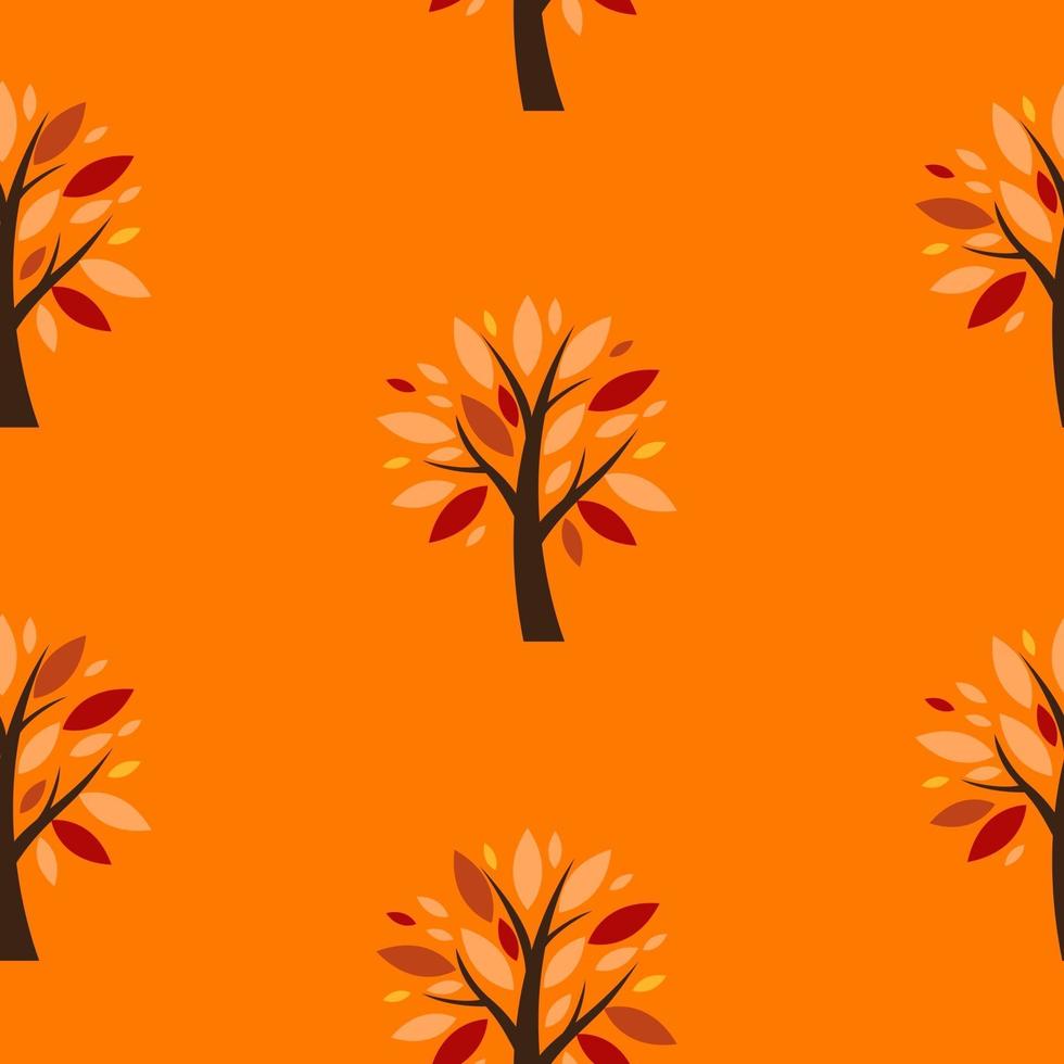 Abstract Vector Tree Seamless Pattern Background Illustration