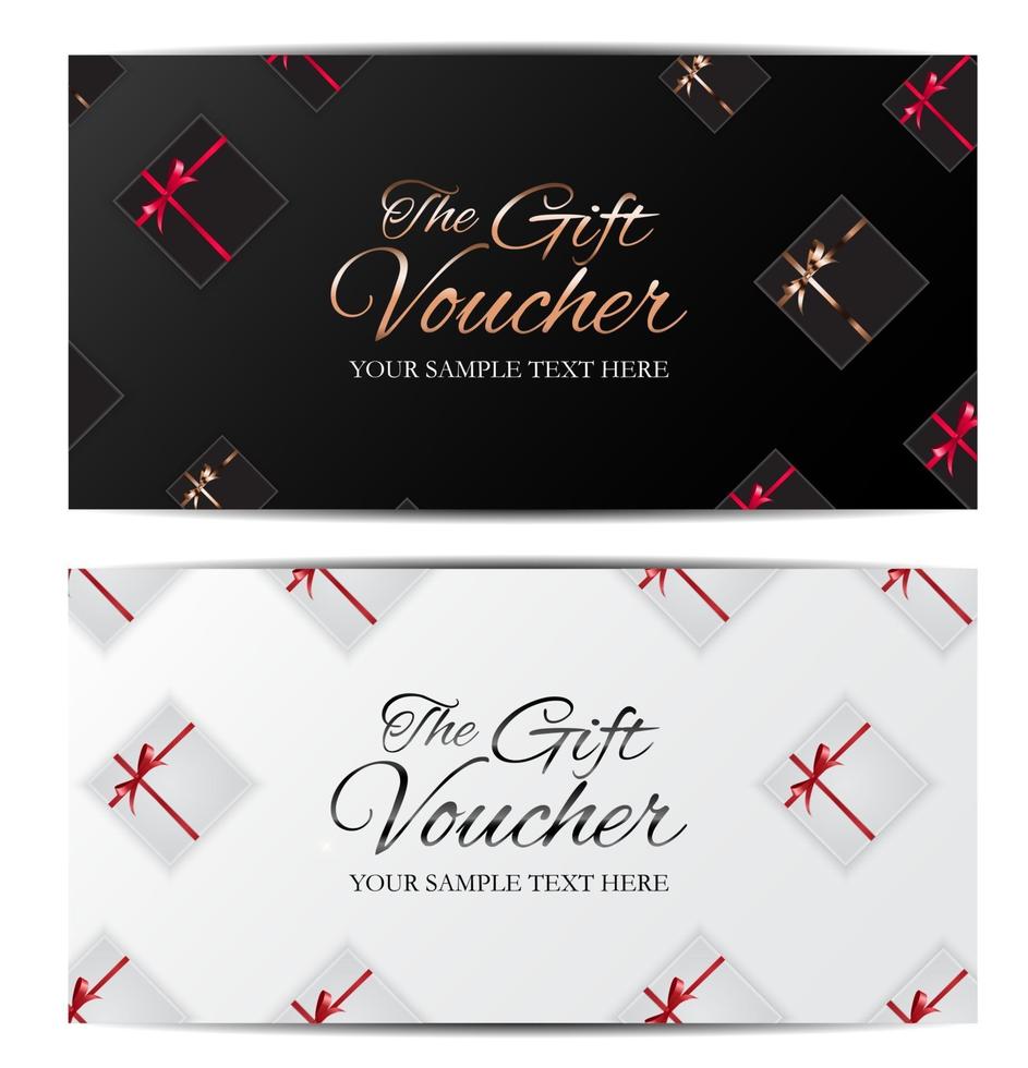 miembros de lujo, plantilla de tarjeta de regalo para su ilustración de vector de negocio