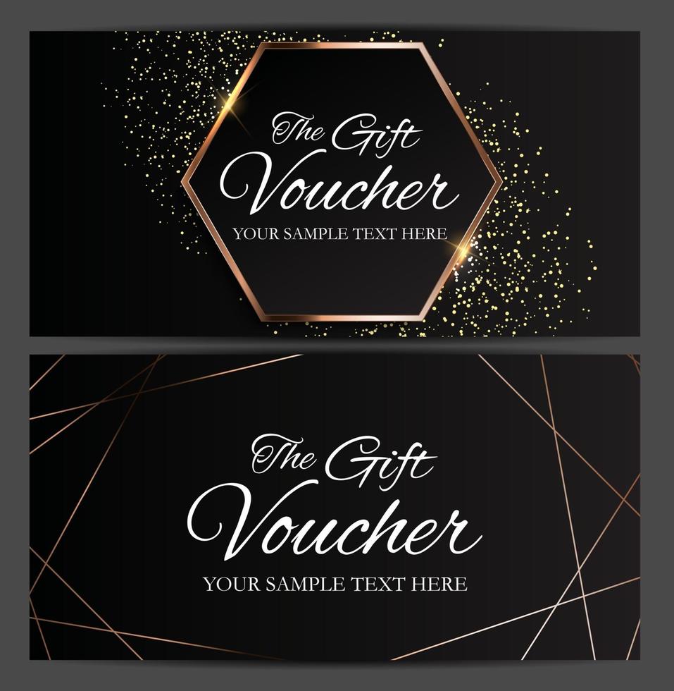 Luxury Members, Gift Card Template for your Business Vector Illustration