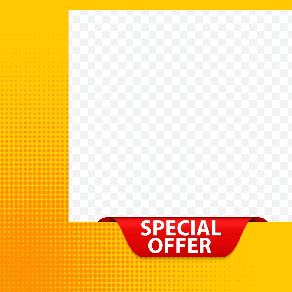 Modern sale banner for social media. Vector Ilustration