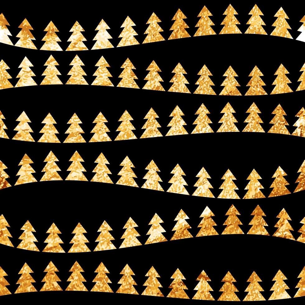 Abstract Beauty Christmas Tree and Seamless Pattern. New Year  Background. Vector Illustration