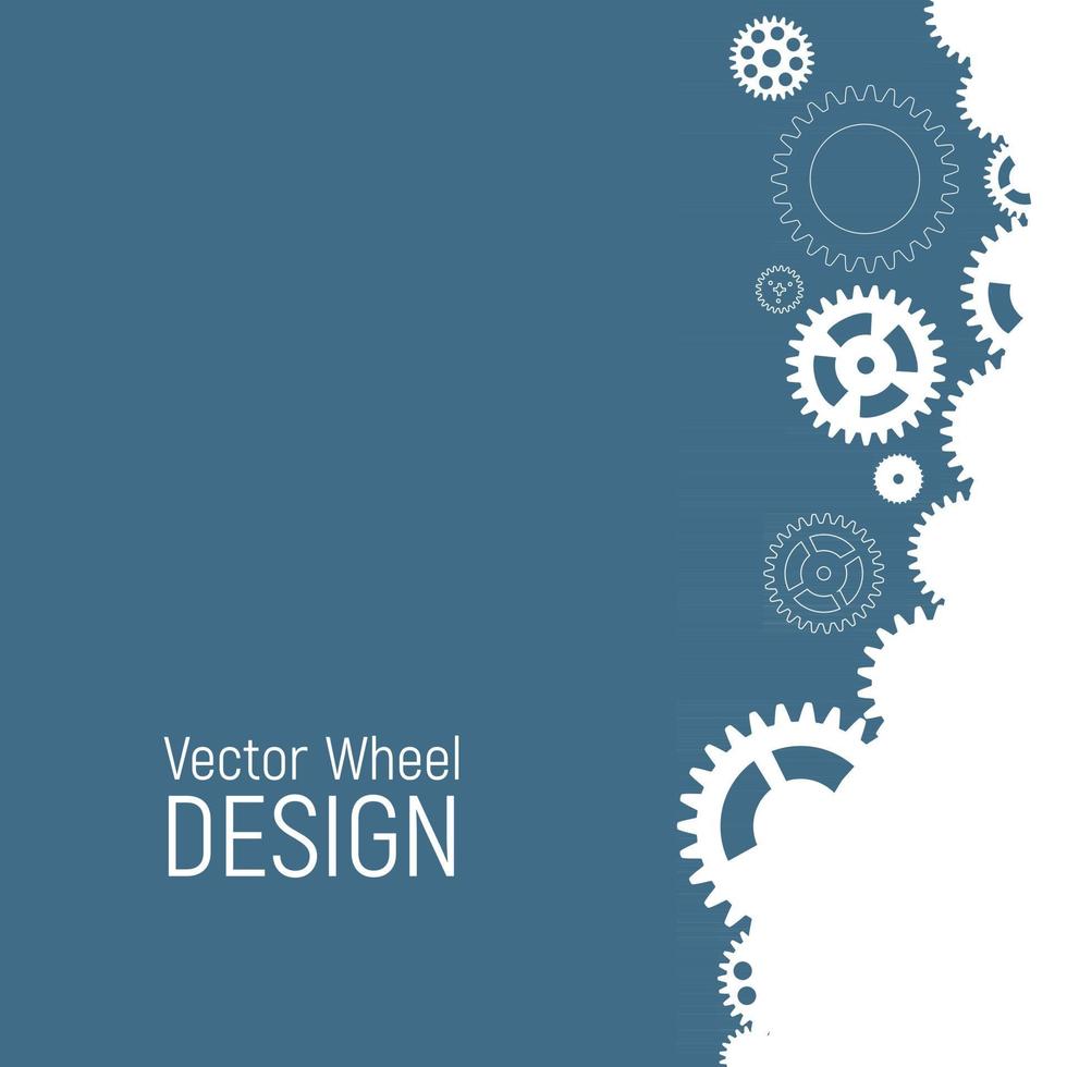 Abstract Wheel Design Background. Vector Illustration